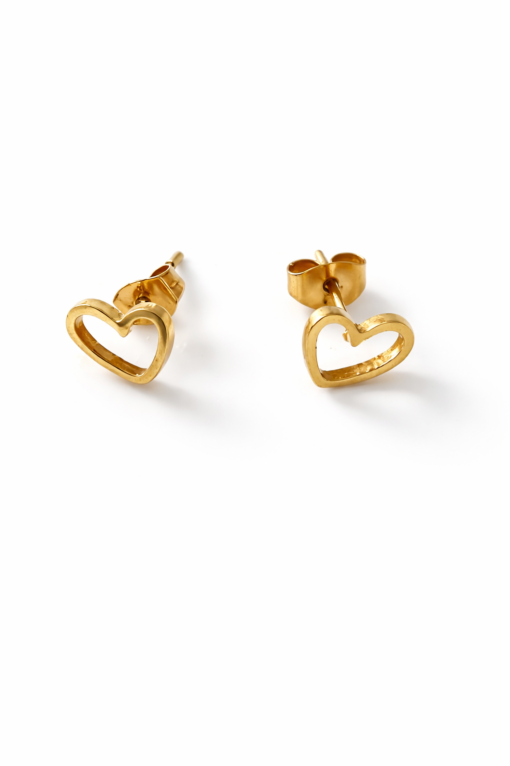 Mini Boucles d’Oreilles Cœur Doré