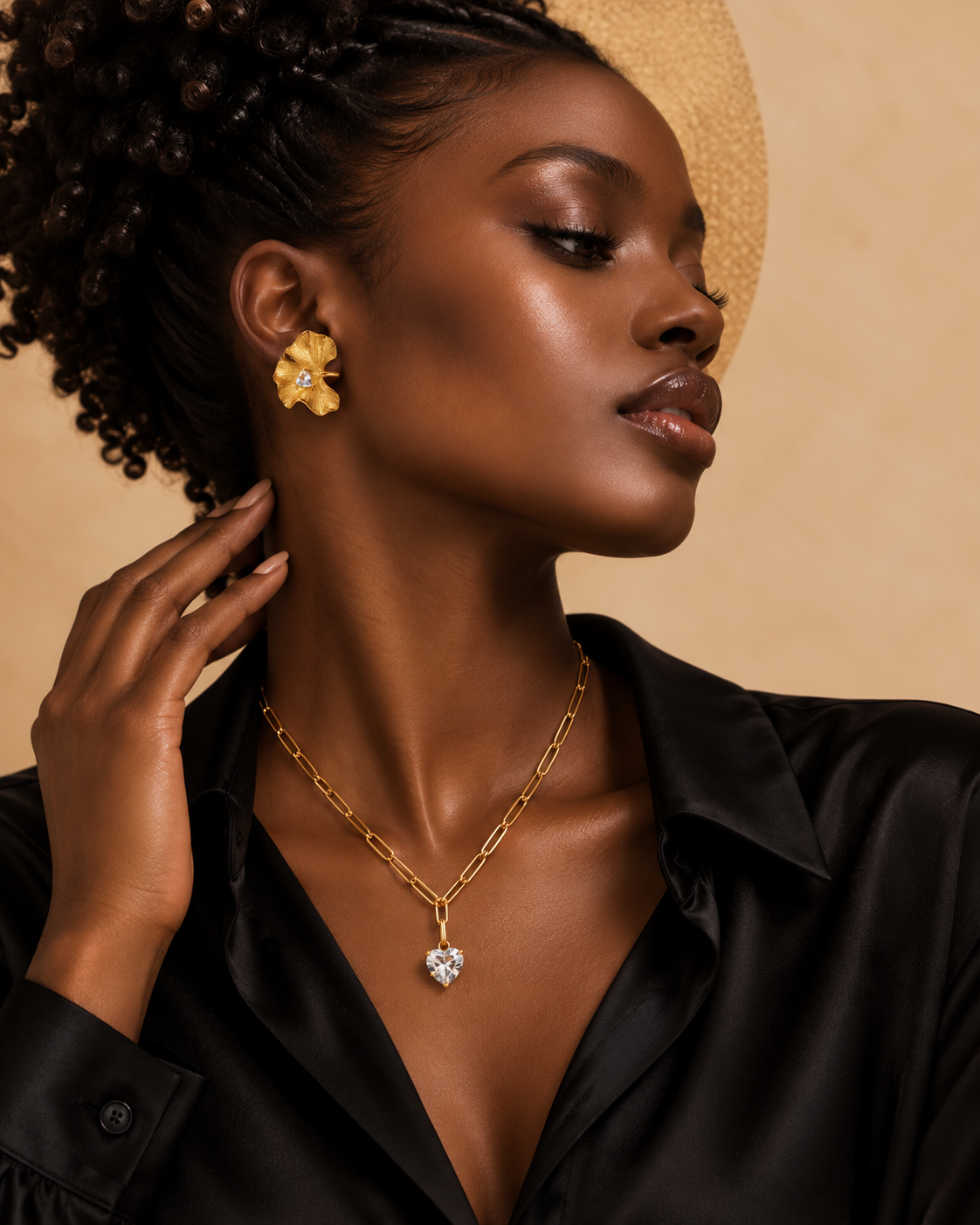 Collier Cœur Zircon