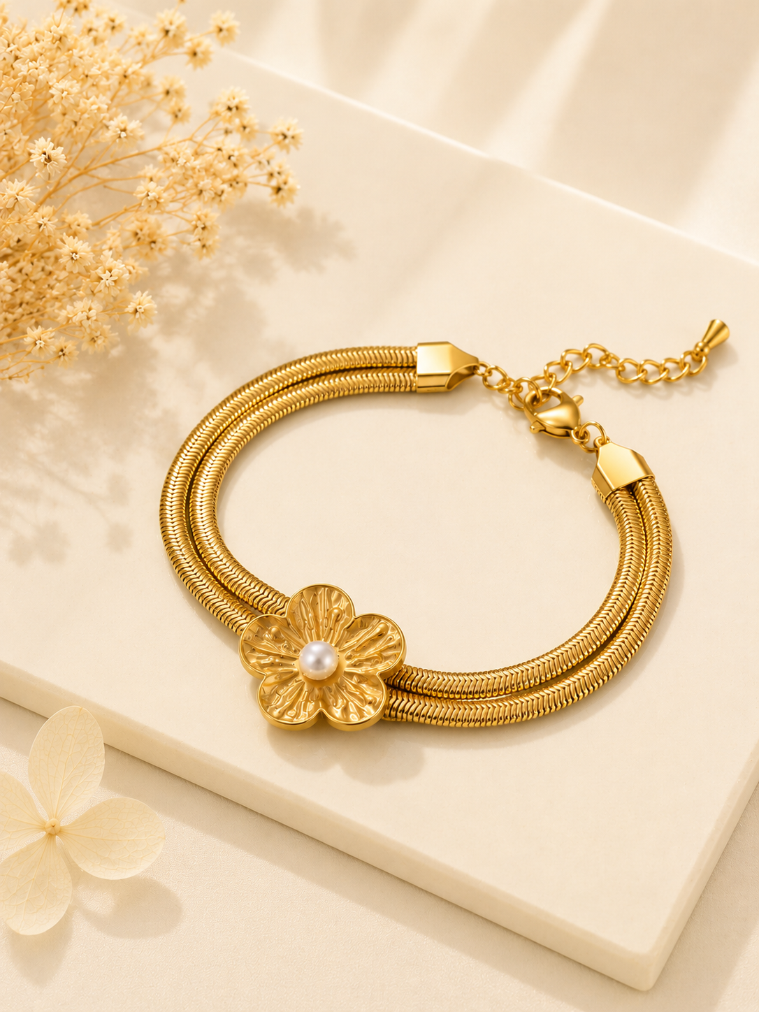 Bracelet Fleur Perle
