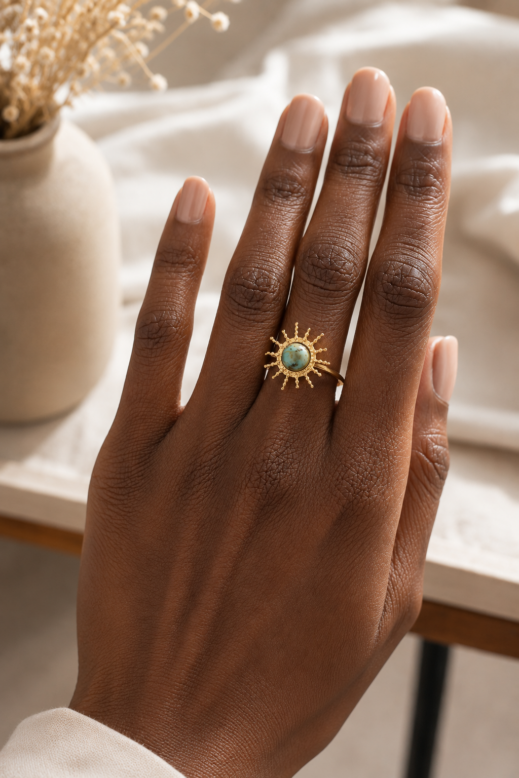 Bague Soleil Émeraude