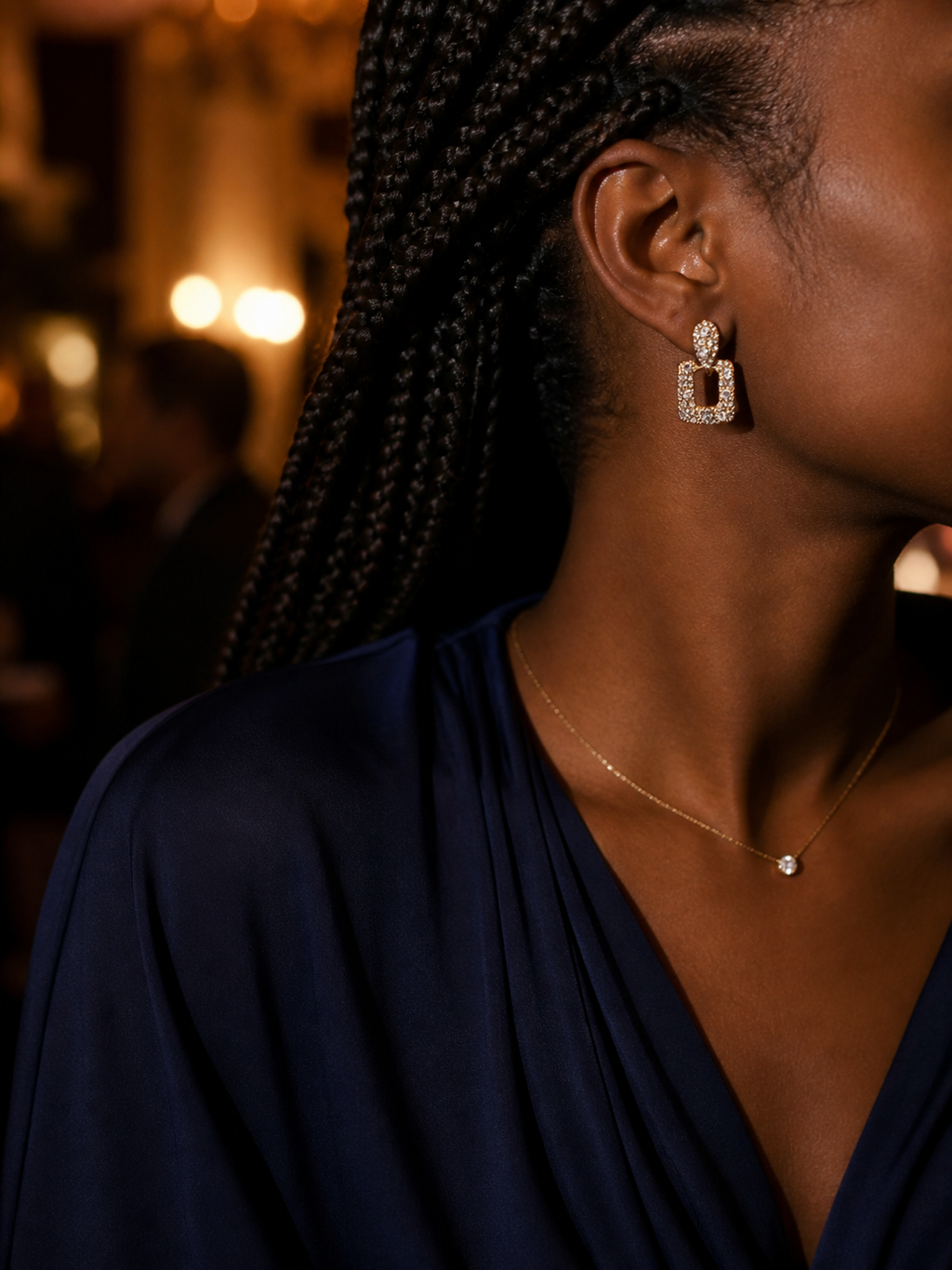 Boucles d'oreilles  Éclat Carré