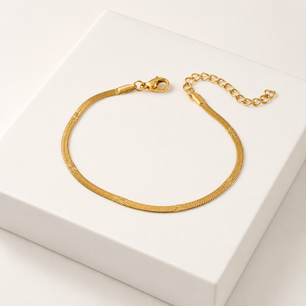 Bracelet Ruban Doré