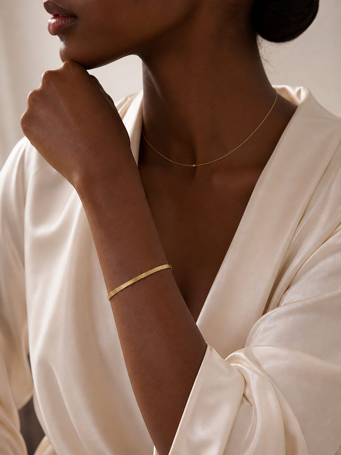 Bracelet Ruban Doré