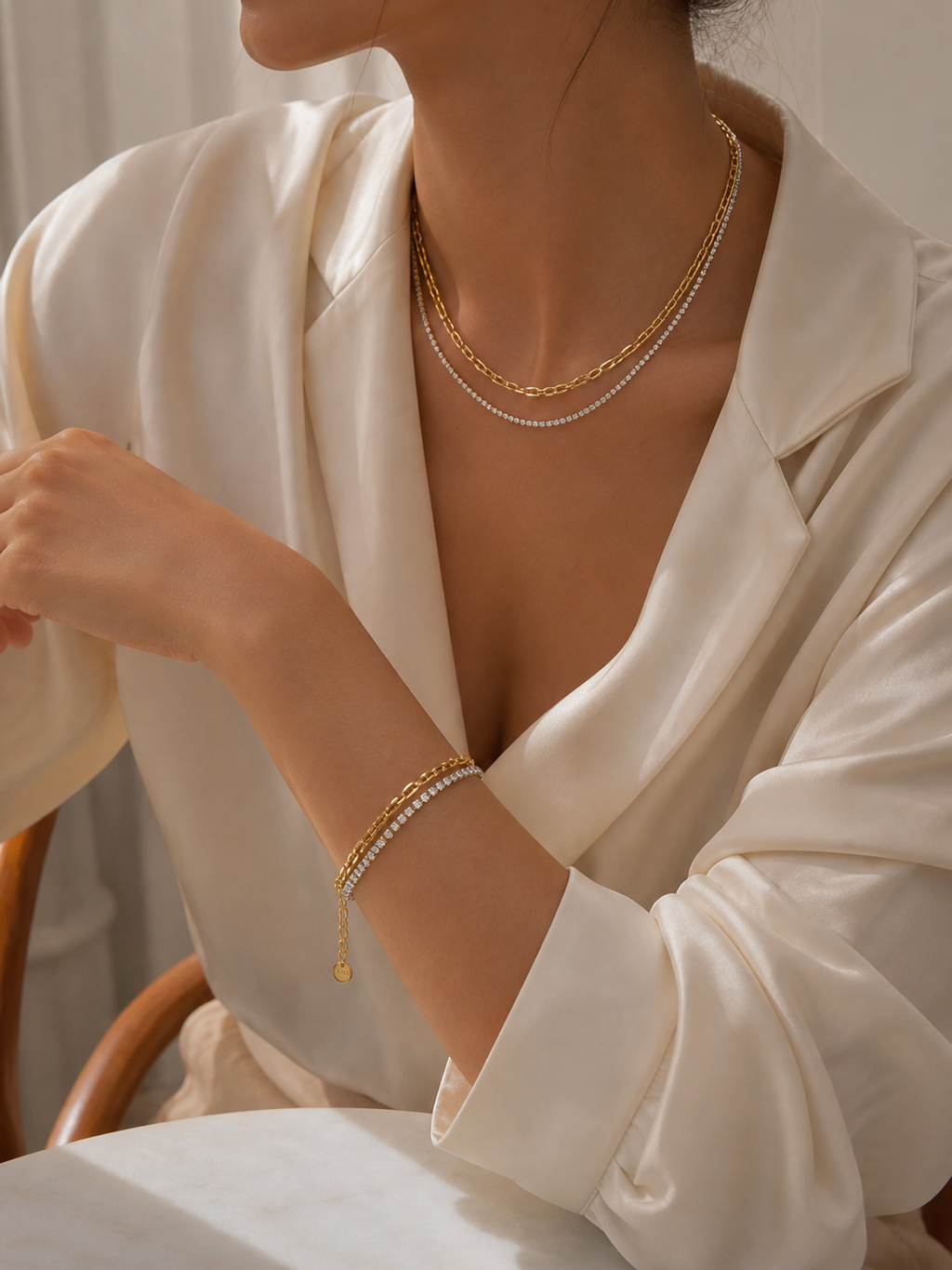 Bracelet Duo Zircon