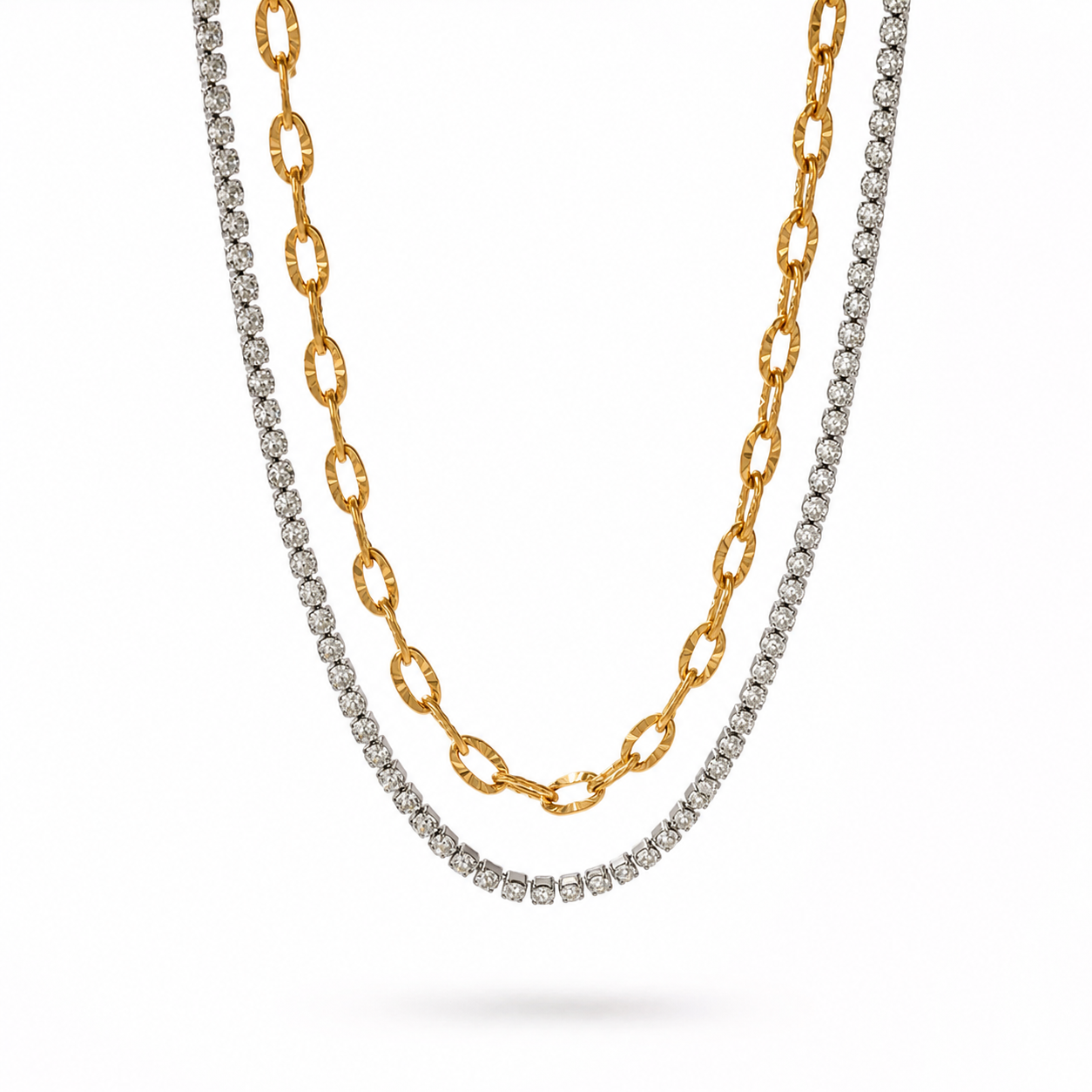 Collier Duo Zircon