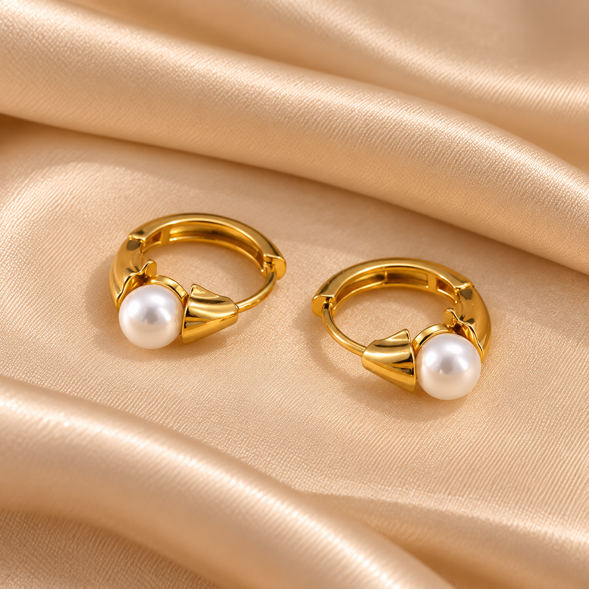Boucles Créoles Perle Précieuse