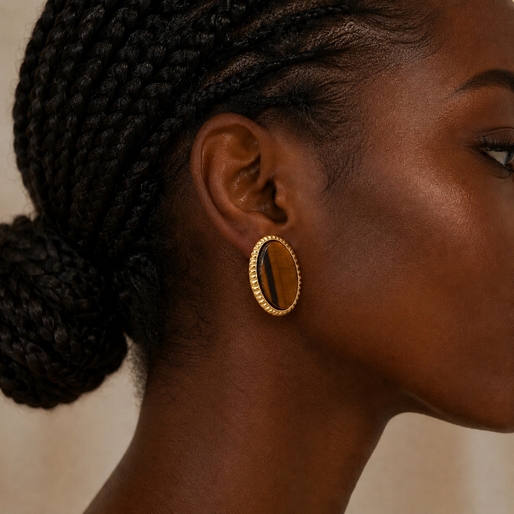 Boucles d'oreilles Ambre Royale