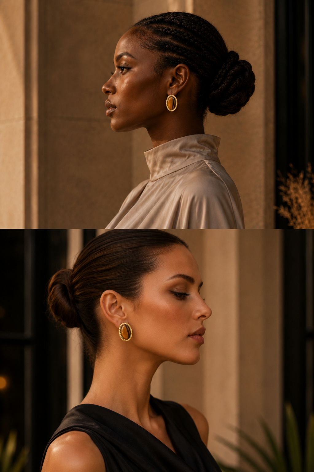 Boucles d'oreilles Ambre Royale