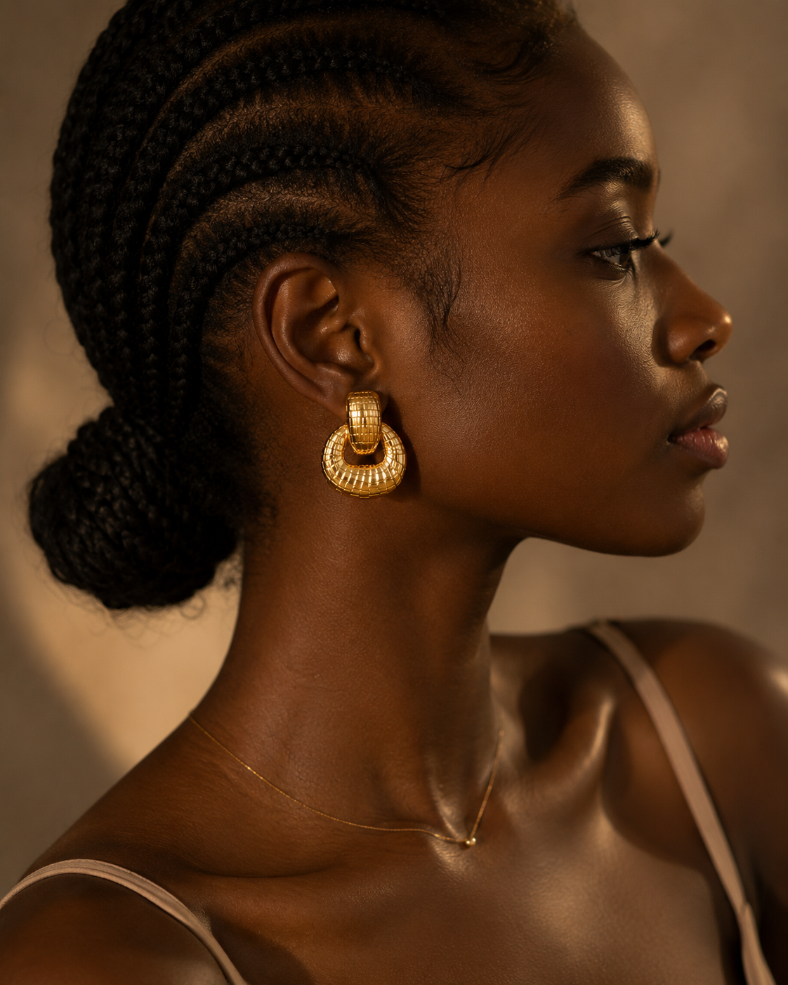Boucles d'oreilles Impériale Dorée