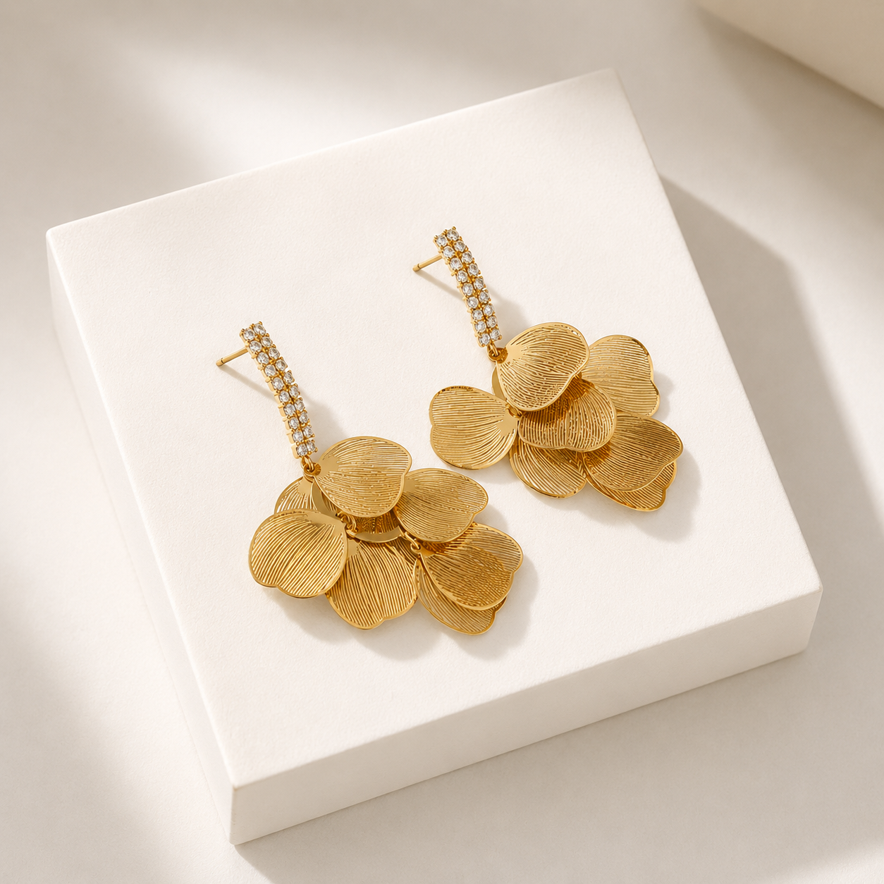 Boucles d'oreilles Fleur d’Or