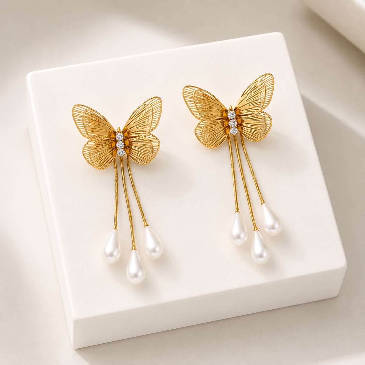 Boucles d'oreilles Papillon Grâce