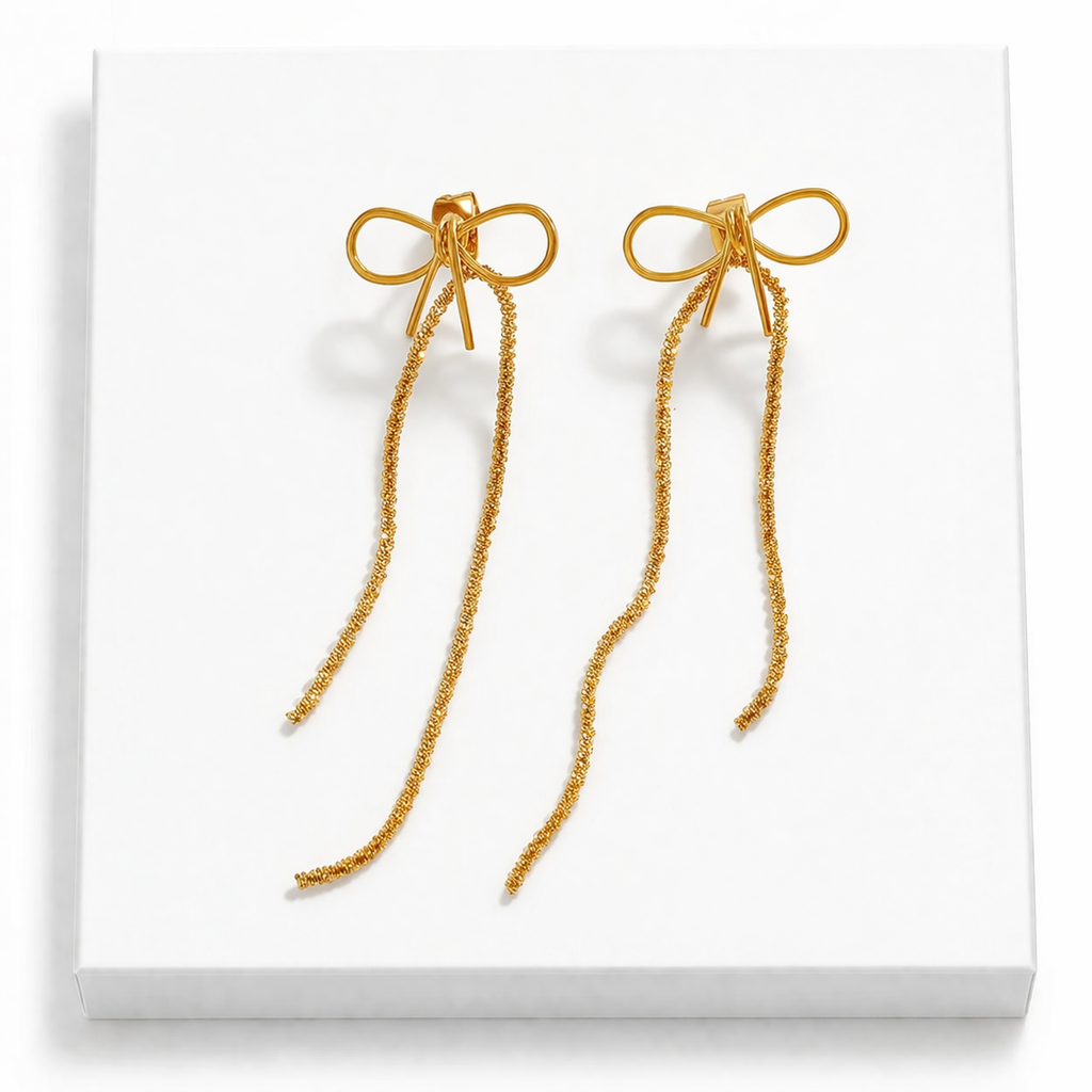 Boucles d'oreilles Ruban Élégance