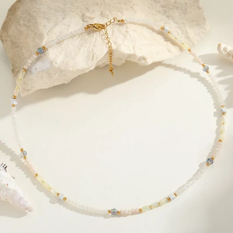 Collier Perles Opalines – Douceur d’Aube
