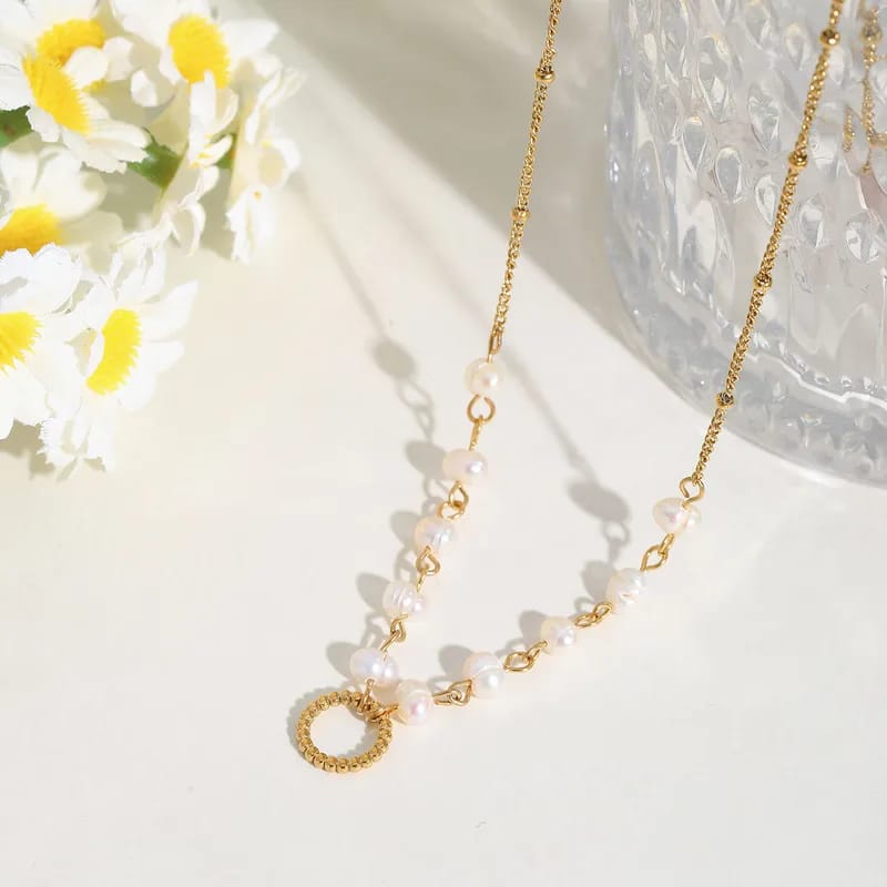 Collier Perles Dorées – Cercle d’Harmonie