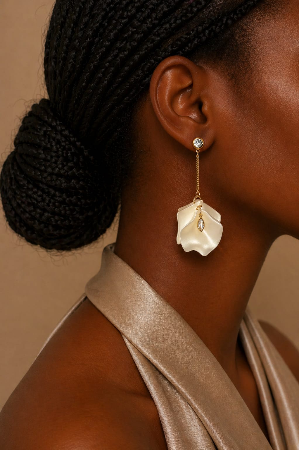 Boucles  d'oreilles Fleur  – design floral aérien