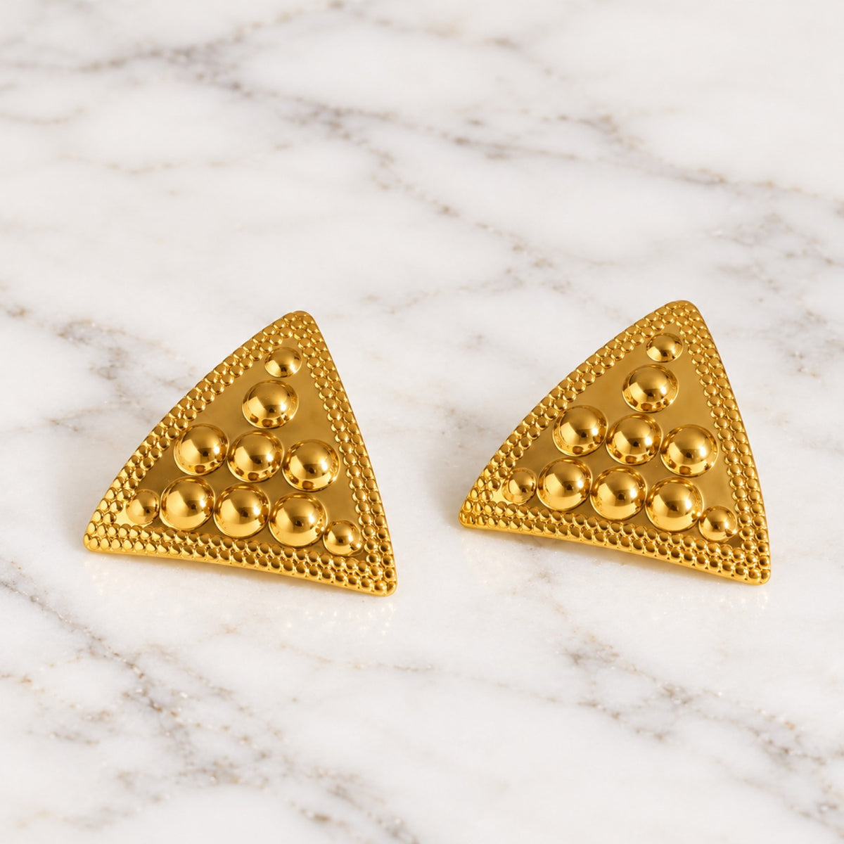 Boucles d’oreilles Triangles Dorés